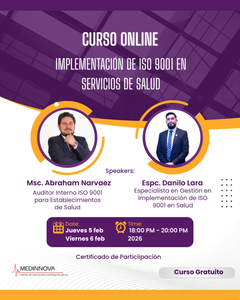 Conferencia: Implementación de ISO 9001 en Servicios de Salud